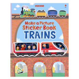 Make a Picture Sticker Book Trains