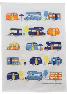 Caravan Tea Towel