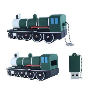 16GB USB Flash Drive - Green Train