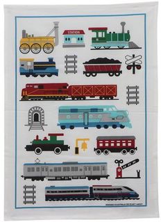 Kitchen Towel - Trains