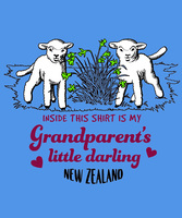 Grandparents Darling Top Blue