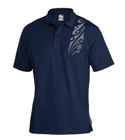 Merino Polo Koru Ink