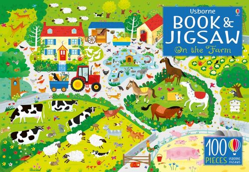 Usborne Book & Jigsaw On The Farm