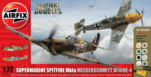 Messerschmitt Me262A-1A P-51D Mustang Dogfight Doubles Scale 1:72