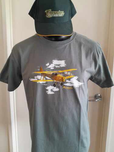 Croydon Tiger Moth Tee Shirt - Lichen